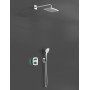 hansgrohe Croma E Brausesystem 280, 1 Strahlart mit Ecostat - technische Ansicht