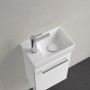 Villeroy & Boch Avento Lavabo 36 x 22 cm, Vasca a destra, senza troppo pieno - vista tecnica
