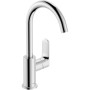 Robinet de lavabo monocommande hansgrohe Rebris S 210 avec bec pivotant et bonde à tirette