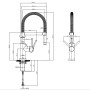 Rubinetto da cucina Villeroy & Boch Steel Expert Compact Window in acciaio inossidabile