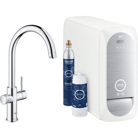 Kit di avviamento GROHE Blue Home con beccuccio a C