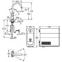Kit di avviamento GROHE Blue Home con beccuccio a C
