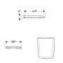 Geberit iCon Square WC-Sitz mit Absenkautomatik - technische Ansicht