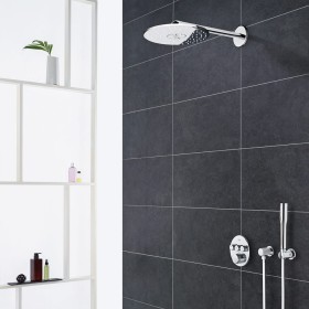 Set di montaggio termostatico GROHE Grohtherm SmartControl con 3 valvole di intercettazione, versione rotonda