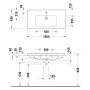 Lavabo Duravit D-Code 100 cm - photo produit