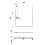 Receveur de douche LAUFEN PRO Marbond 120 x 120 x 3,3 cm
