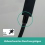hansgrohe Unica Pulsify Brausestange 65 cm mit Halter und Brauseschlauch - technische Ansicht