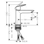 Rubinetto monocomando per lavabo hansgrohe Logis 110 Fine con scarico Push-Open