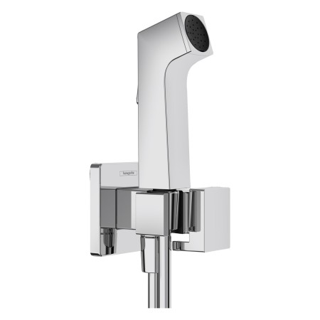 Douchette à main hansgrohe Bidette 1jet E EcoSmart+ avec support de douche et flexible de douche 125 cm