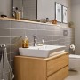 Robinet de lavabo monocommande hansgrohe Rebris E 110 CoolStart avec bonde à tirette - vue détaillée