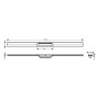 hansgrohe RainDrain Flex Fertigset Duschrinne 120 cm, kürzbar - Detailansicht