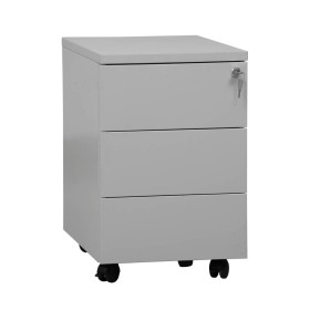Carrello a cassetti in acciaio Wolfstahl con chiusura a chiave 3 cassetti 40 x 60 x 62 cm