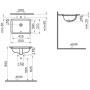 VitrA S20 Unterbauwaschtisch 50 x 37 cm - Produktansicht