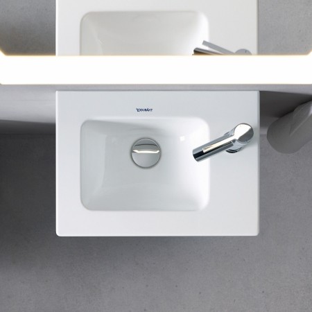 Lavabo meuble Duravit ME by Starck avec trop-plein 43 cm