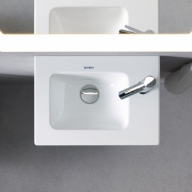 Lavabo meuble Duravit ME by Starck avec trop-plein 43 cm