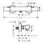 hansgrohe Ecostat Fine Duschthermostat Aufputz - Produktansicht