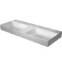 Duravit DuraSquare Double vasque sans trous de robinet, 120 x 47 cm