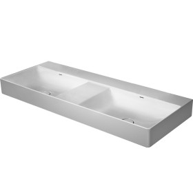 Duravit DuraSquare Double vasque sans trous de robinet, 120 x 47 cm