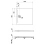 Receveur de douche LAUFEN PRO Marbond 100 x 100 x 3,3 cm