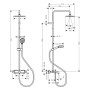 hansgrohe Vernis Shape Duschsystem 230 1 jet EcoSmart mit Wannenthermostat - Detailansicht