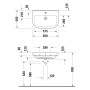 Lavabo Duravit D-Code 65 cm