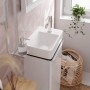 hansgrohe Tecturis S Robinet sur Pied 80 avec Poignée à Levier pour Eau Froide ou Pré-mélangée sans Bonde - vue détaillée