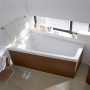 Duravit Paiova Eck-Badewanne 170 x 100 cm Ecke links - technische Ansicht
