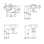 Lavabo Villeroy & Boch O.novo 60 x 46 cm, con troppopieno