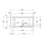 Vasca-doccia Duravit Shower & Bath per nicchia, vetro a destra 170 x 75 cm - immagine prodotto