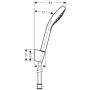 Set hansgrohe Croma Select E 1jet Porter 125 cm - vista dettagliata