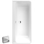 Villeroy & Boch Collaro Vorwand-Badewanne Duo 179 x 79 cm für Eckeinbau rechts - technische Ansicht