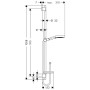 Ensemble hansgrohe Raindance Select S 120 Unica 90 cm - vue détaillée