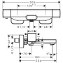 hansgrohe Ecostat E Wannenthermostat Aufputz - Detailansicht