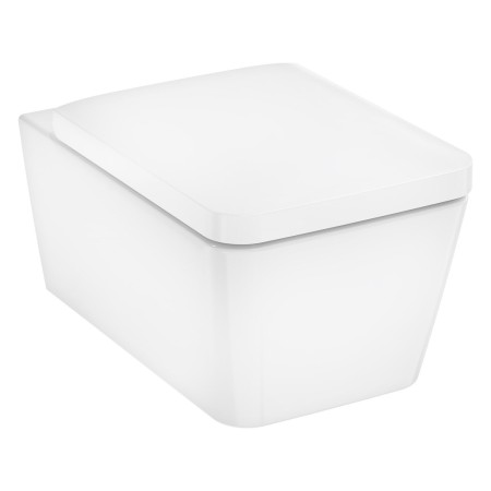Set WC sospeso hansgrohe EluPura Q 540 AquaFall Flush con sedile WC SoftClose e QuickRelease