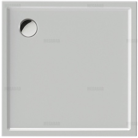 Receveur de douche carré Duravit Starck Slimline 90 x 90 cm avec revêtement antidérapant