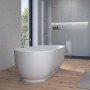 Duravit Luv Badewanne freistehend 180 x 85 cm, mit Überlauf - technische Ansicht