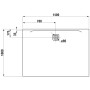 Receveur de douche LAUFEN PRO Marbond 140 x 100 x 3 cm