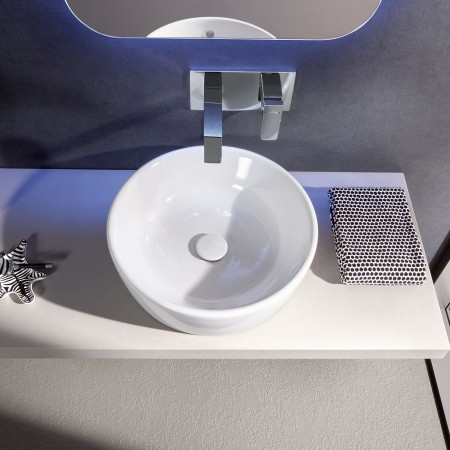 Lavabo d'appoggio Villeroy & Boch Architectura 45 x 45 x 15,5 cm, con troppopieno, non levigato