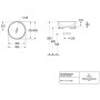 Lavabo d'appoggio Villeroy & Boch Architectura 45 x 45 x 15,5 cm, con troppopieno, non levigato