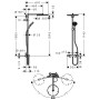 hansgrohe Raindance Select 300 Showerpipe - Detailansicht