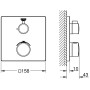 GROHE Grotherm Thermostat-Brausebatterie - Detailansicht