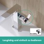 Robinet de lavabo monocommande hansgrohe Tecturis E 110 Fine CoolStart économiseur d'eau+ avec vidage