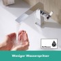 Robinet de lavabo monocommande hansgrohe Tecturis E 110 Fine CoolStart économiseur d'eau+ avec vidage - vue détaillée