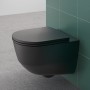 WC sospeso LAUFEN PRO a scarico a pavimento senza bordo di scarico - vista tecnica