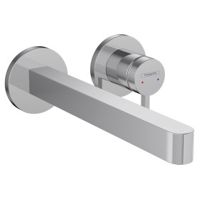 Robinet de lavabo encastré monocommande hansgrohe Finoris pour montage mural 22,8 cm