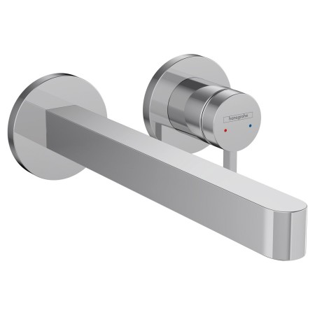 Robinet de lavabo encastré monocommande hansgrohe Finoris pour montage mural 22,8 cm