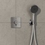 hansgrohe ShowerSelect Comfort E Thermostat UP für 2 Verbraucher mit integrierter Sicherungskombination - technische Ansicht