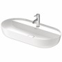 Vasque à poser Duravit Luv avec plage de robinetterie 80 x 40 cm