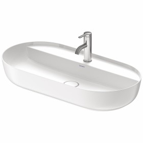 Vasque à poser Duravit Luv avec plage de robinetterie 80 x 40 cm