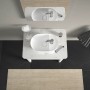 Vasque à poser Duravit Luv avec plage de robinetterie 42 x 27 cm - vue détaillée